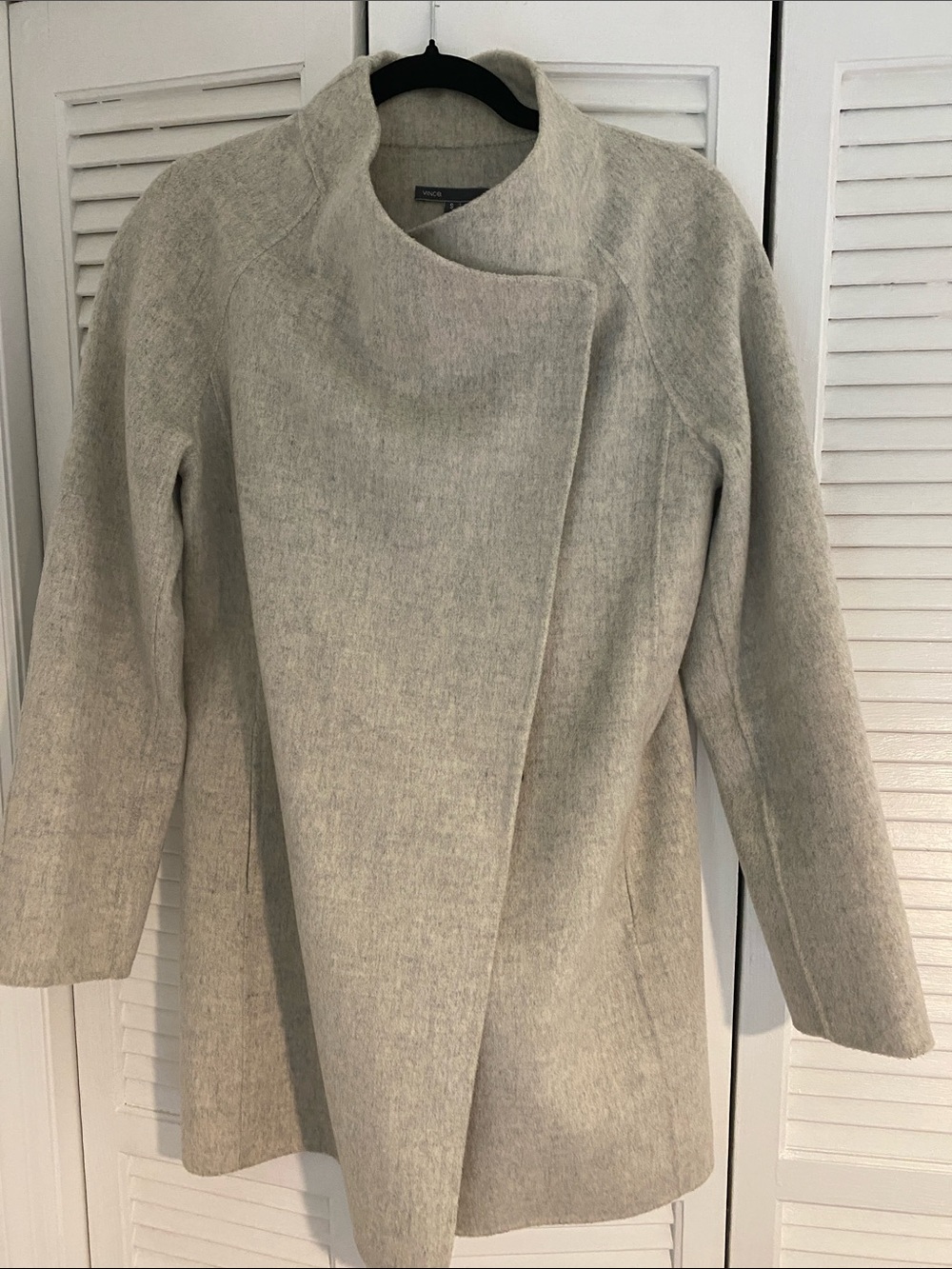 Vince Gray Wool Coat Small